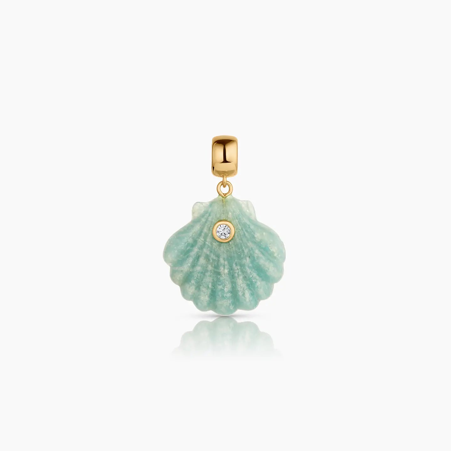 THATCH Coquille Bail Charm - Amazonite