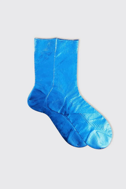 Maria La Rosa One Ribbed Metallic Socks