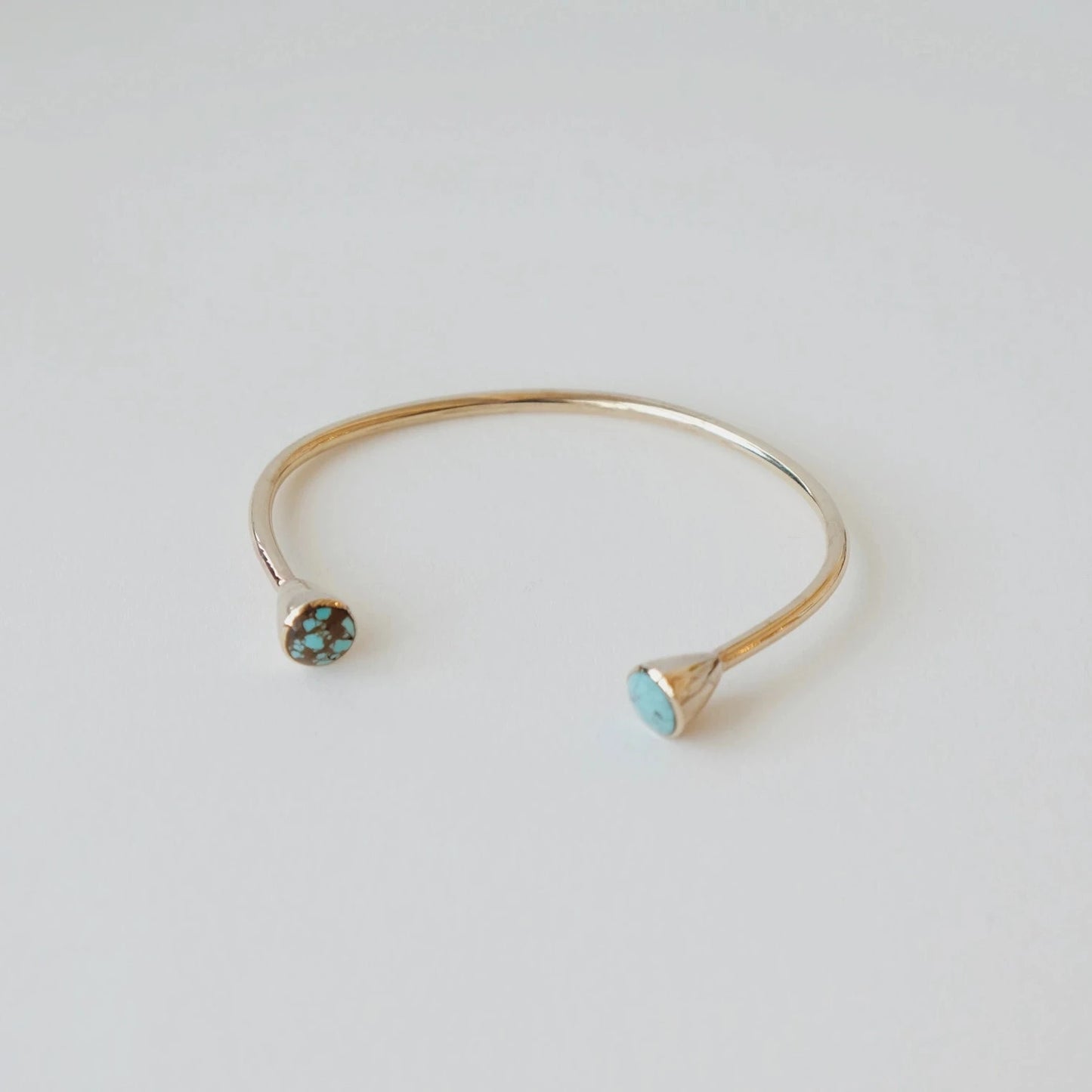 Sarah Safavi Jewelry - Terra Cuff in Blue-Green Turquoise and #8 Mine Turquoise