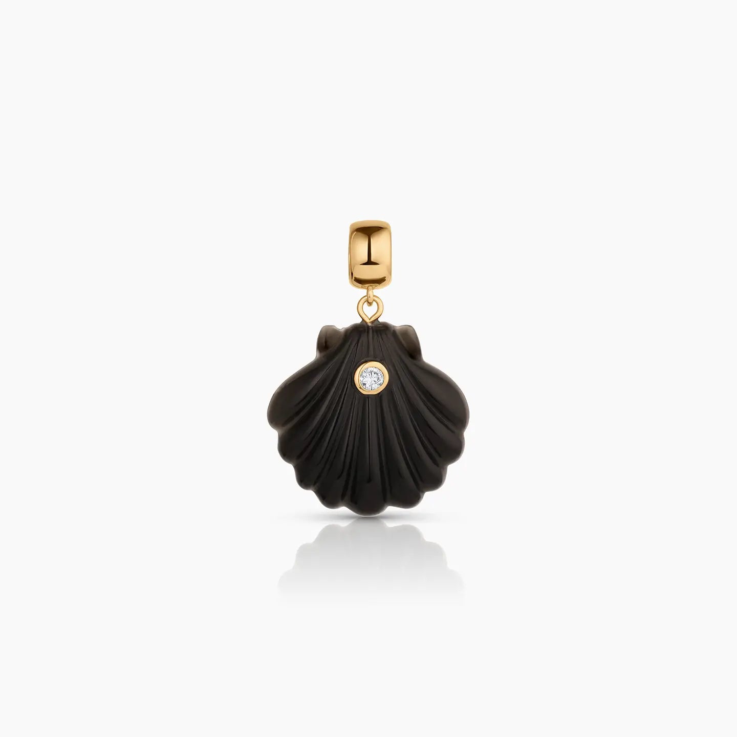 THATCH Coquille Bail Charm - Onyx