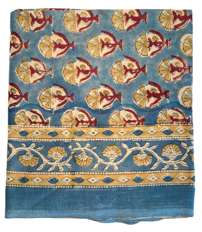 The Fox and The Mermaid - Block Printed Cotton Sarong