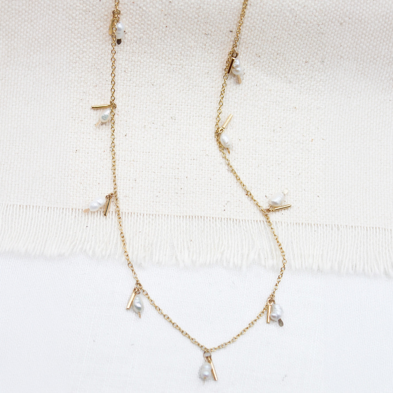 The Swellife - Pearl Fringe Necklace