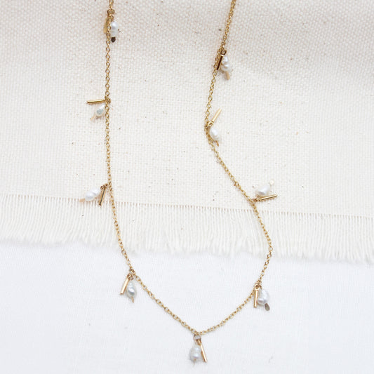 The Swellife - Pearl Fringe Necklace