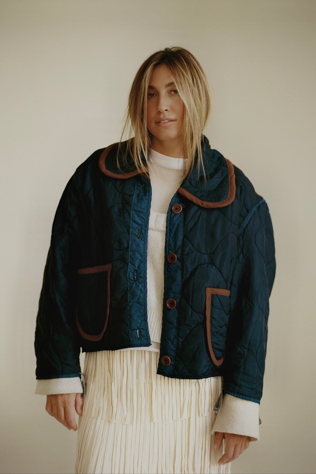 Sloppy Seconds - Chestnut Liner in Navy/Brown Trim
