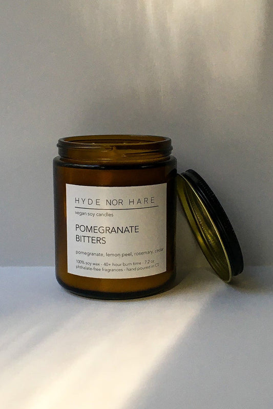 Hyde Nor Hare Candle - Pomegranite Bitters
