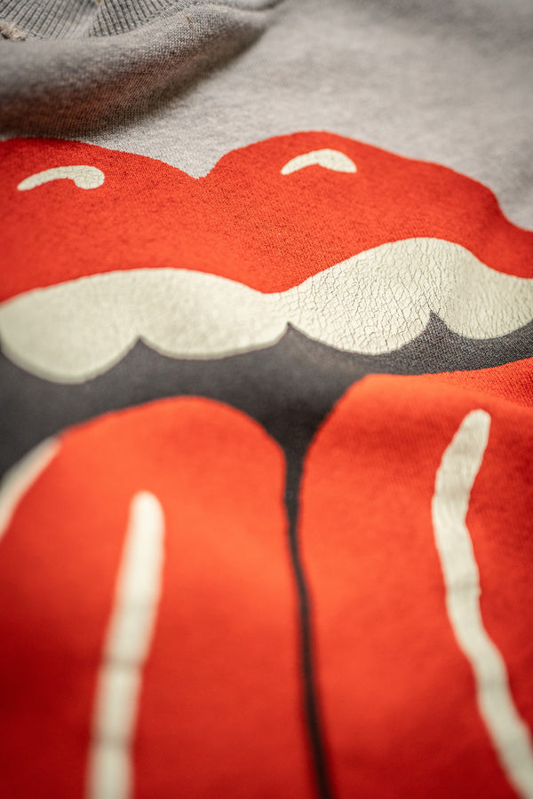 MadeWorn The Rolling Stones Shrunken Sweatshirt - Heather Gray