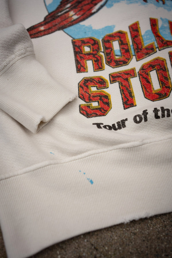 MadeWorn Rolling Stones Shrunken Sweatshirt - Tan