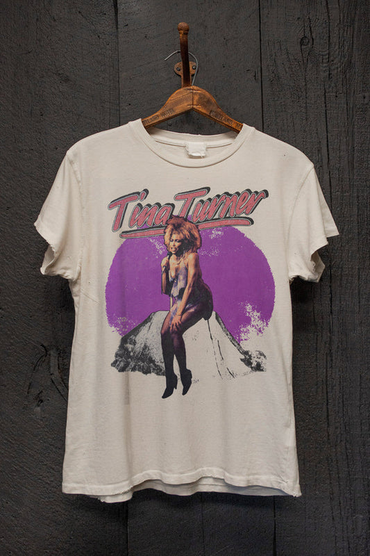 MadeWorn Tina Turner Mens Crew Tee - Tan