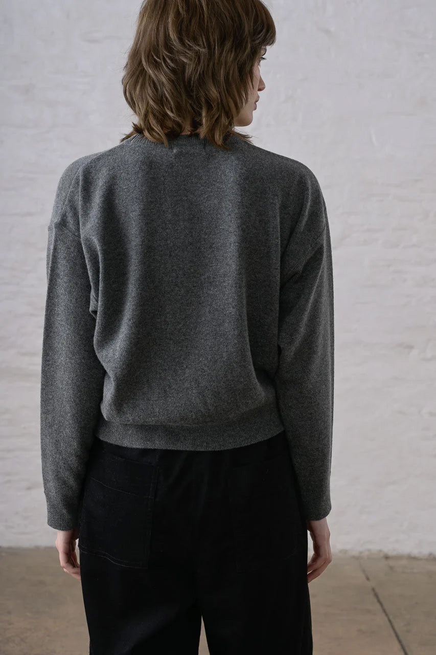 BIBICO - Ona Everyday Jumper in Grey Marle