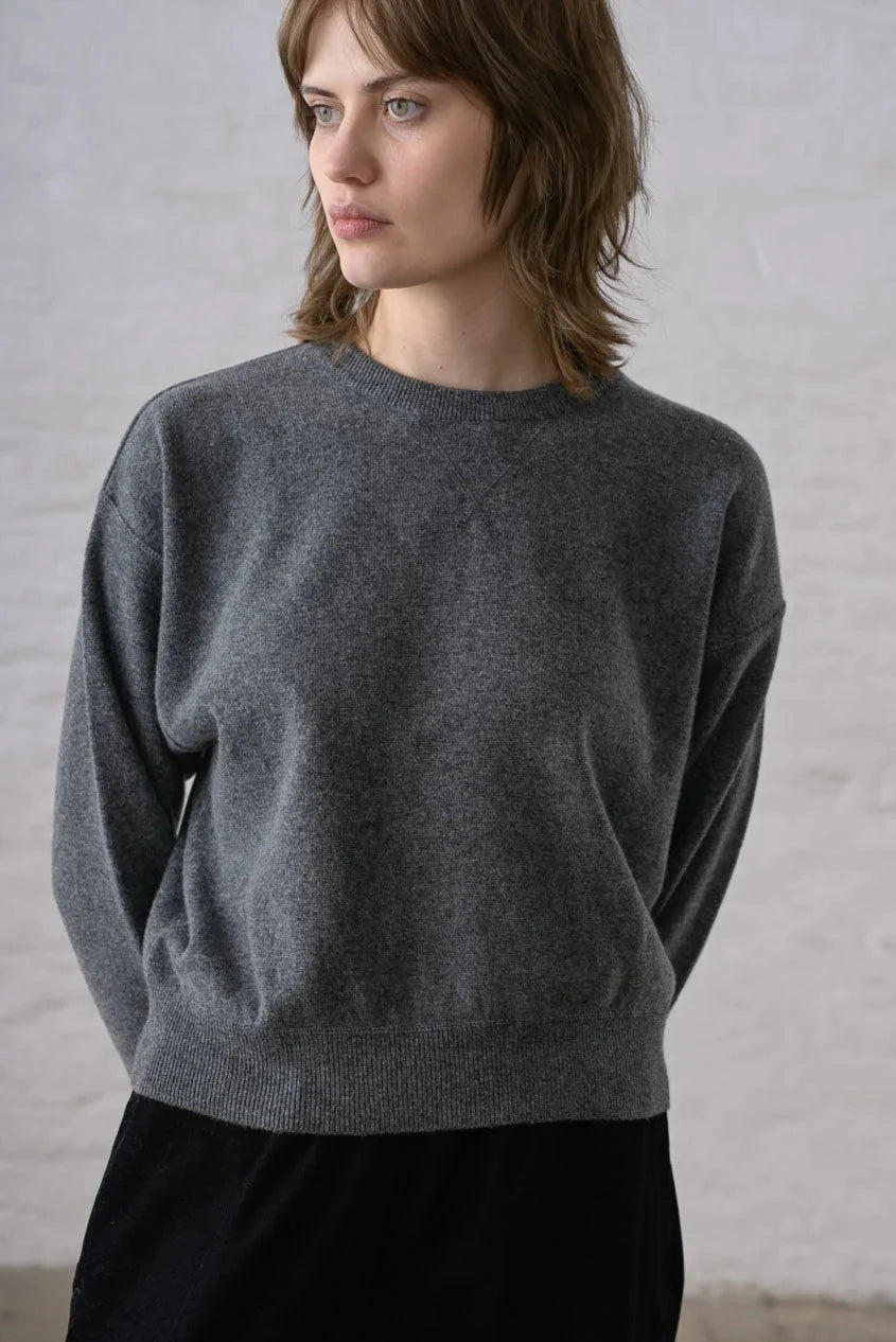BIBICO - Ona Everyday Jumper in Grey Marle