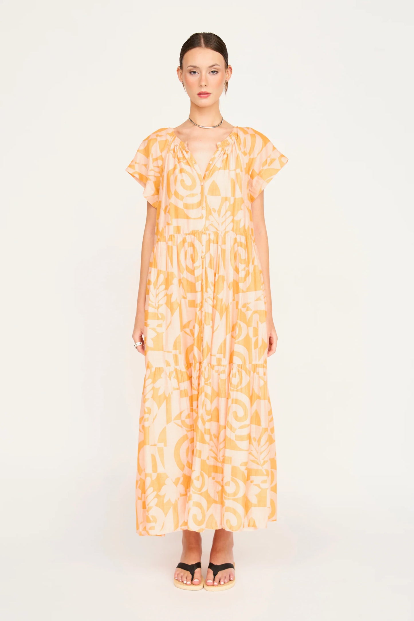 MIRTH Vienna Maxi Dress in Orangesicle