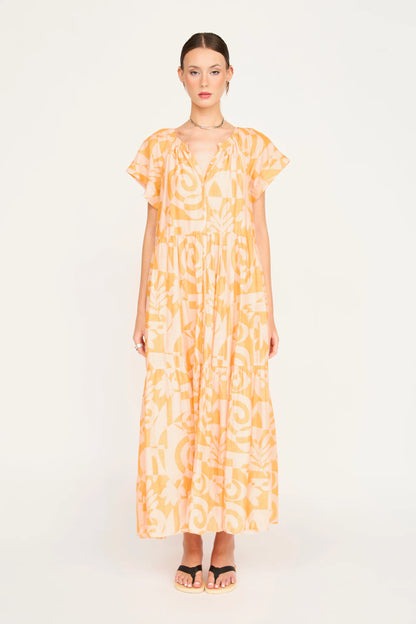 MIRTH Vienna Maxi Dress in Orangesicle