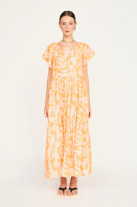 MIRTH Vienna Maxi Dress in Orangesicle