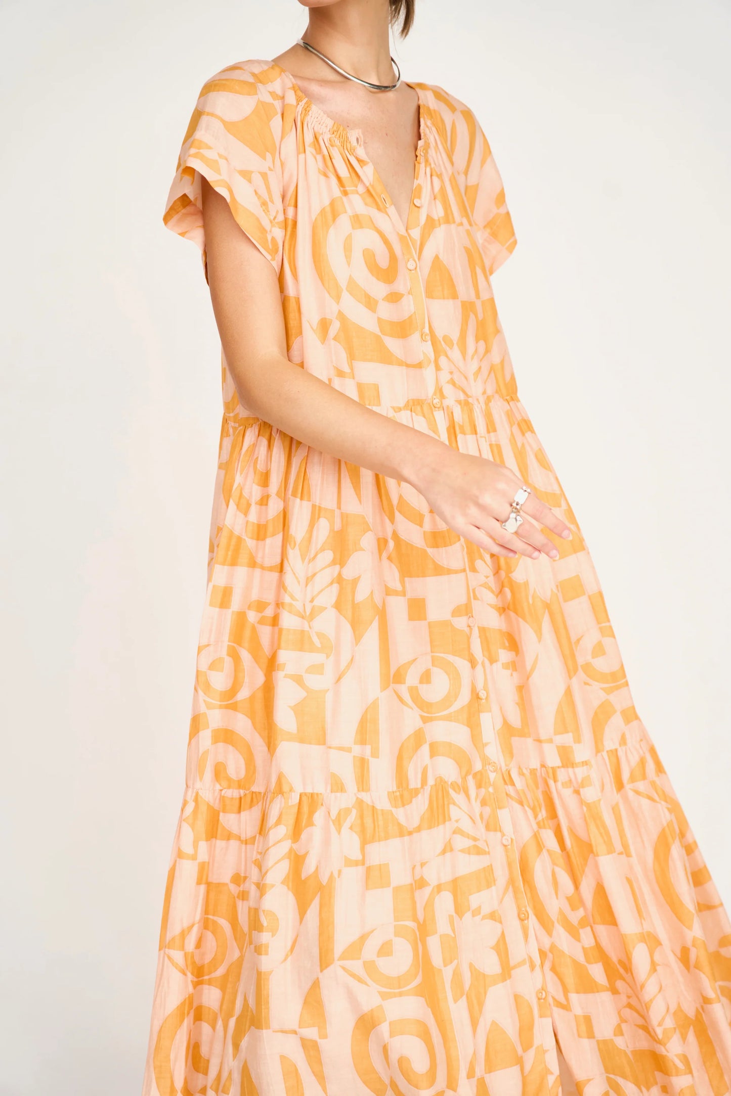 MIRTH Vienna Maxi Dress in Orangesicle