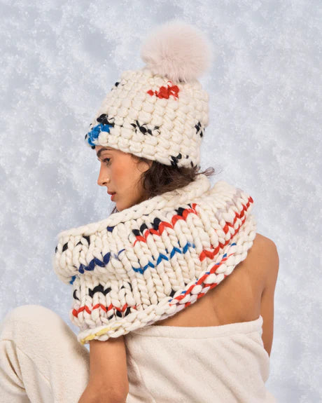 Mischa Lampert Pattern Beanie - Mondrian + Nude