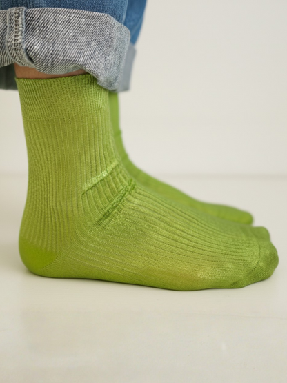 Maria La Rosa One Ribbed Metallic Socks