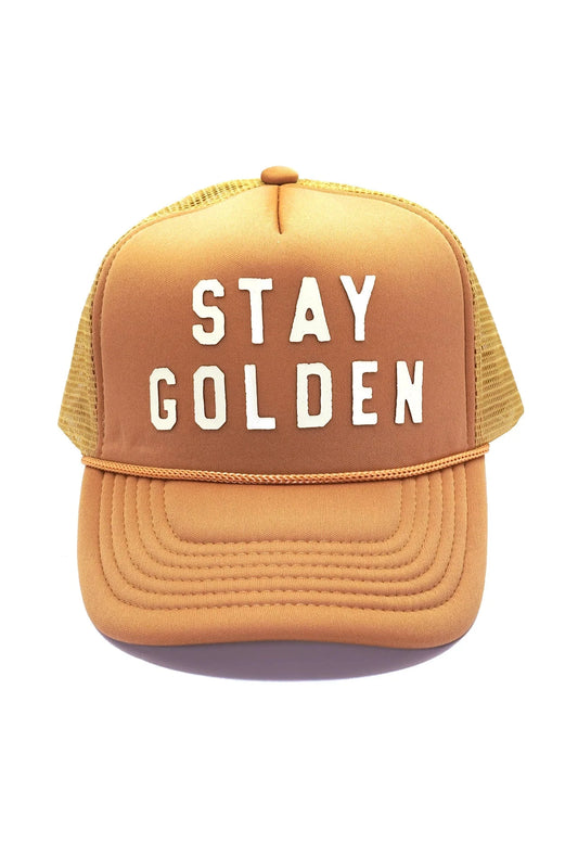 Sugarboo & Co. -Stay Golden Trucker Hat