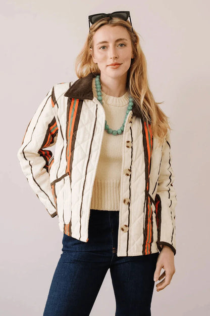 Sunshine Tienda - Vintage Stripe Barn Jacket