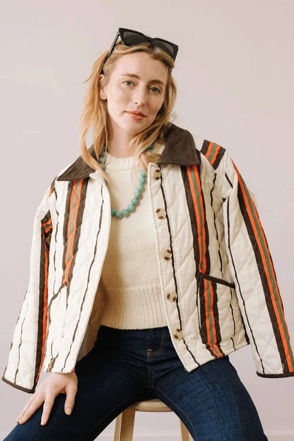Sunshine Tienda - Vintage Stripe Barn Jacket