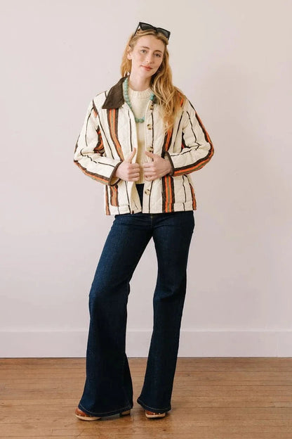 Sunshine Tienda - Vintage Stripe Barn Jacket