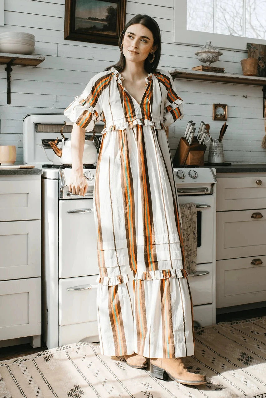 Sunshine Tienda - Vintage Stripe Charlotte Dress