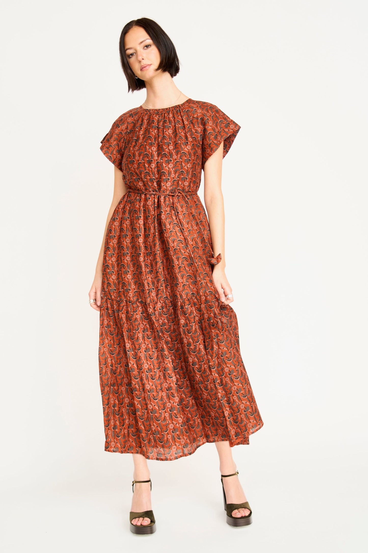 MIRTH - Vienna Dress in Amber Cattail