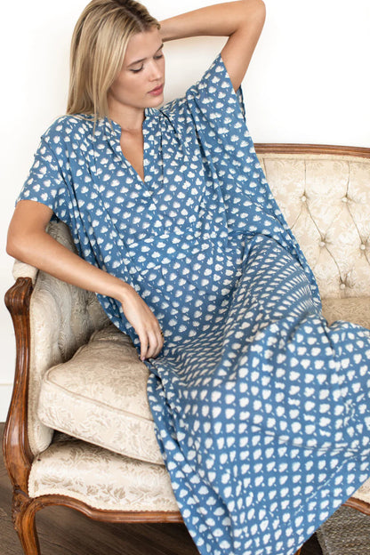 Emerson Fry Caftan - Cleo Azure Organic