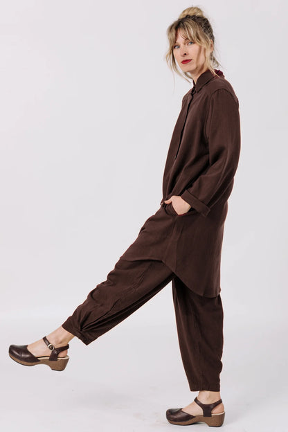 Curator Work Shirt in Chocolate