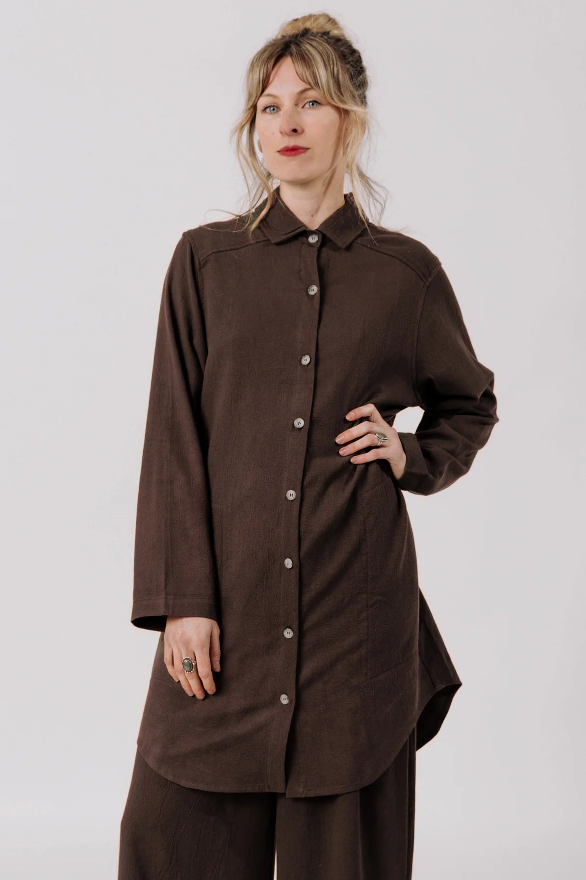 Curator Work Shirt in Chocolate
