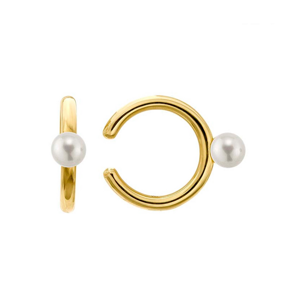 14k Fine Ear Cuff with Freshwater Pearl