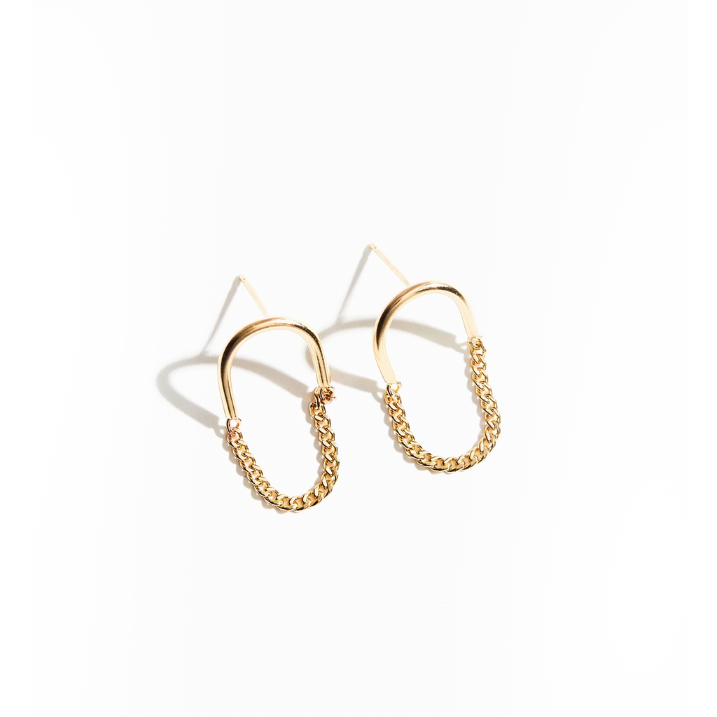 Able Arc Chain Earrings
