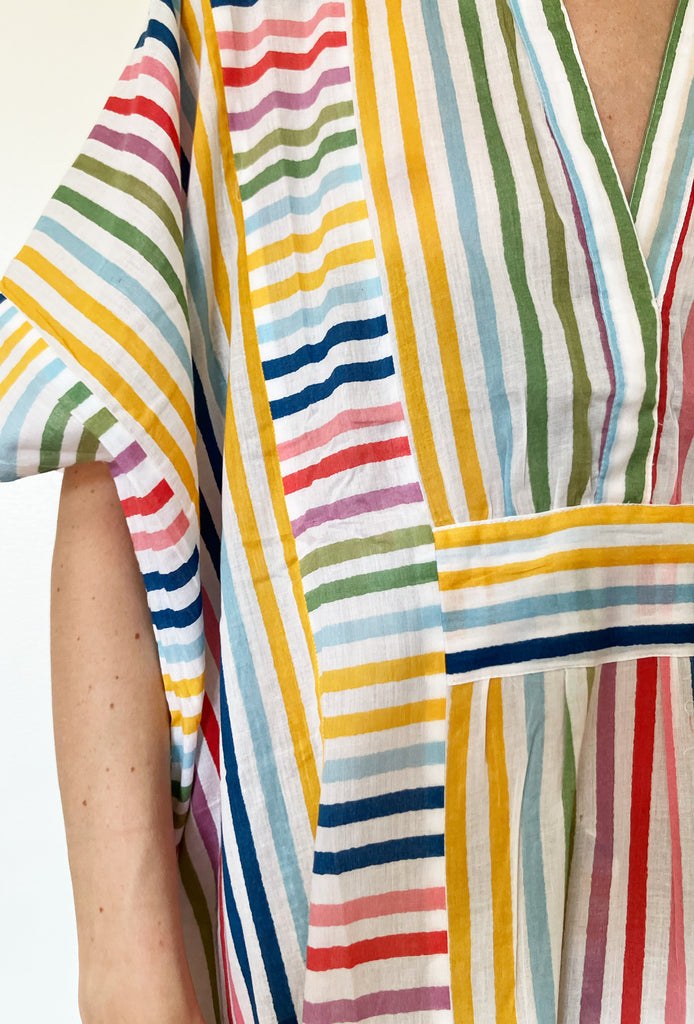 Emerson Fry Emerson Caftan- Rainbow Stripe