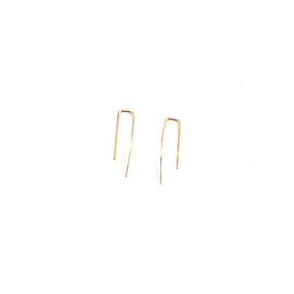 Gold Curved Ear Climbers