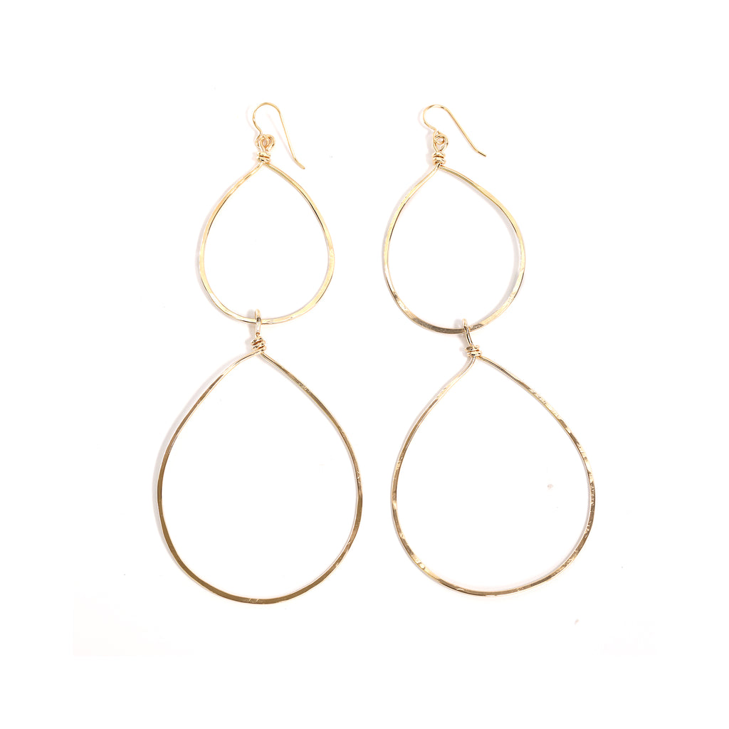 Double Teardrop Earrings