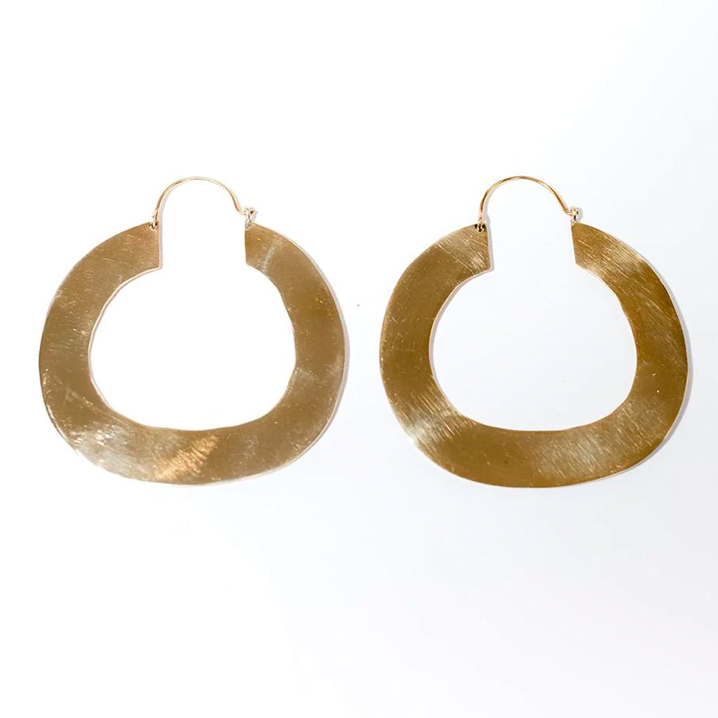 Abby Alley Flat Hoop Earrings