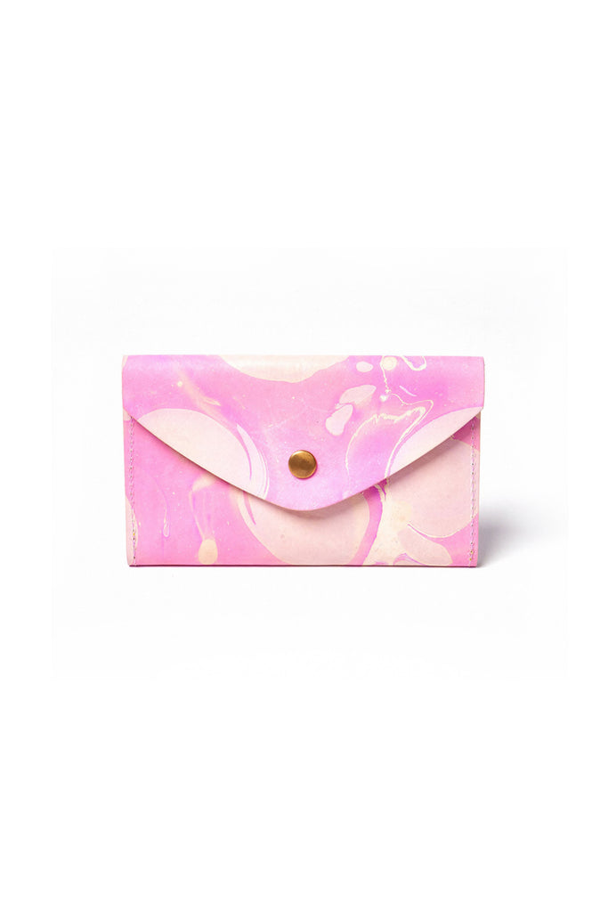 Glad & Young In a Snap Wallet- Marbled Colorful