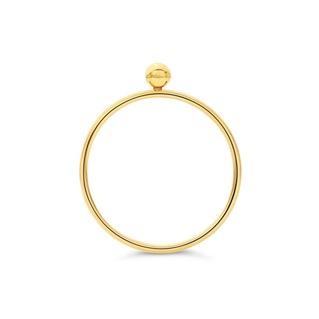 Gold Ball Stackable Ring