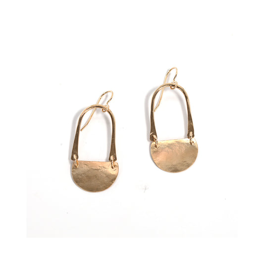 Gold Basket Earrings