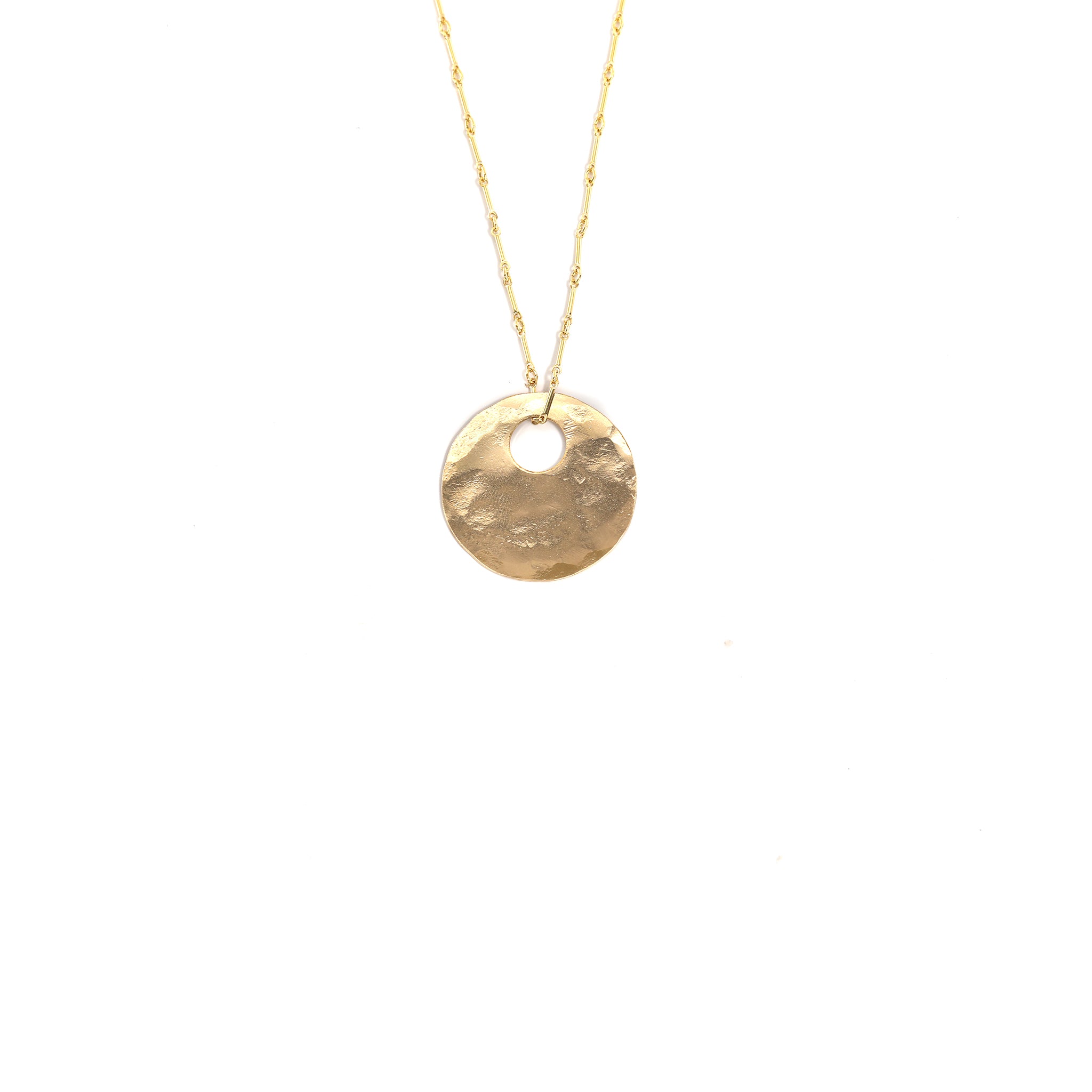 Gold Bullet Hole Necklace