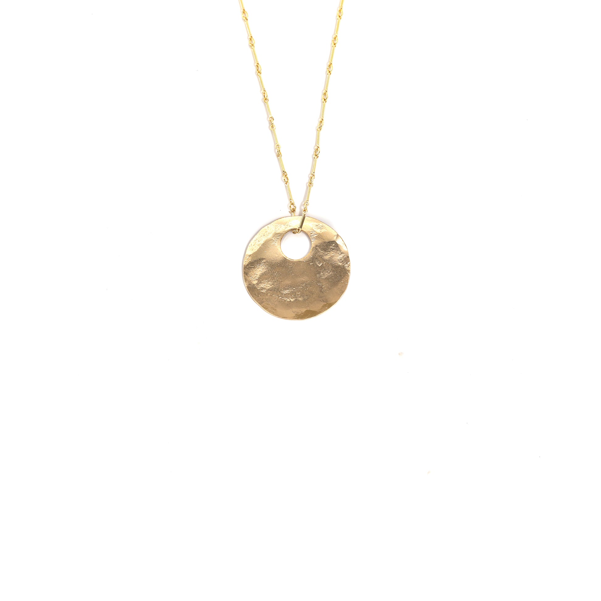 Gold Bullet Hole Necklace