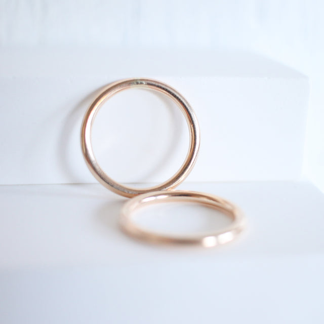 Thick Smooth Stackable Ring