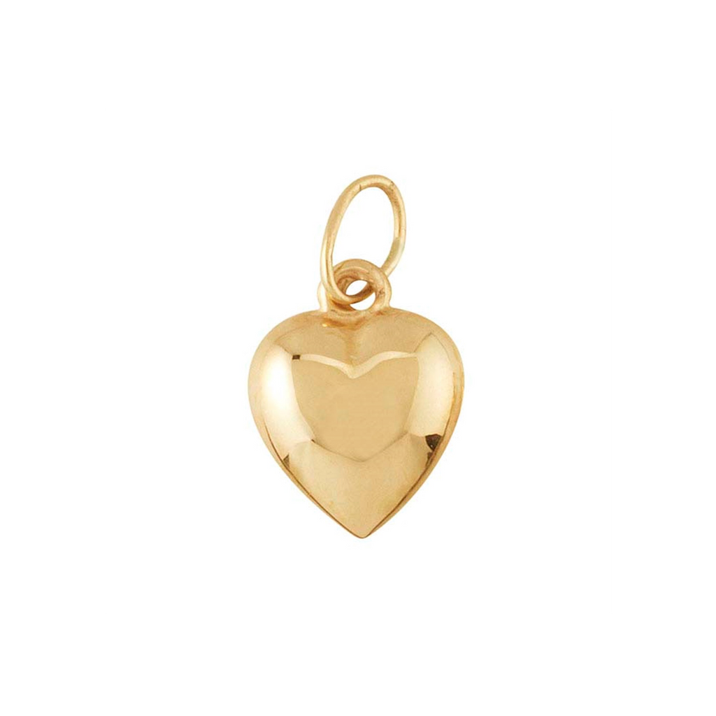 14K Fine Gold Mini Heart Charms