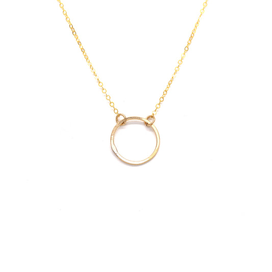 Goldbug Delicate Gold Circle Necklace