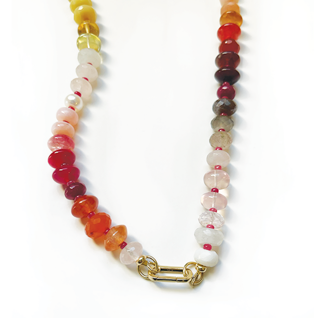 Red Jupiter Gemstone Necklace