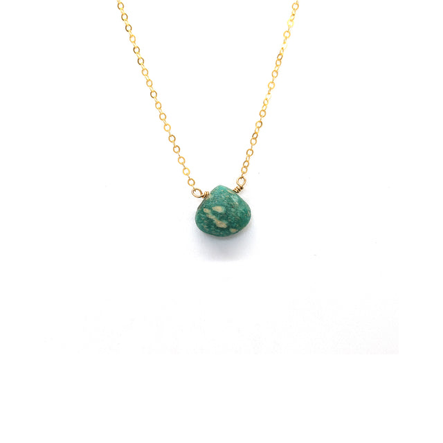 Green turquoise necklace