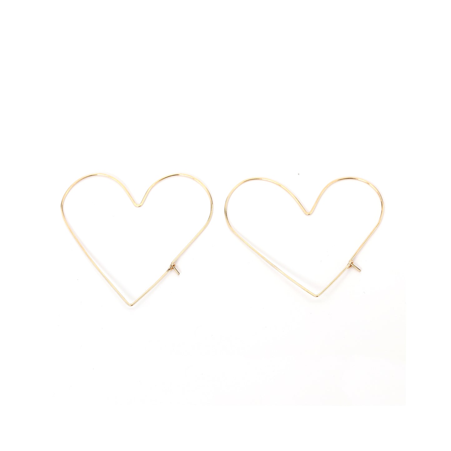 Delicate Heart Slider Earrings