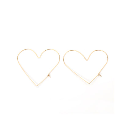Delicate Heart Slider Earrings
