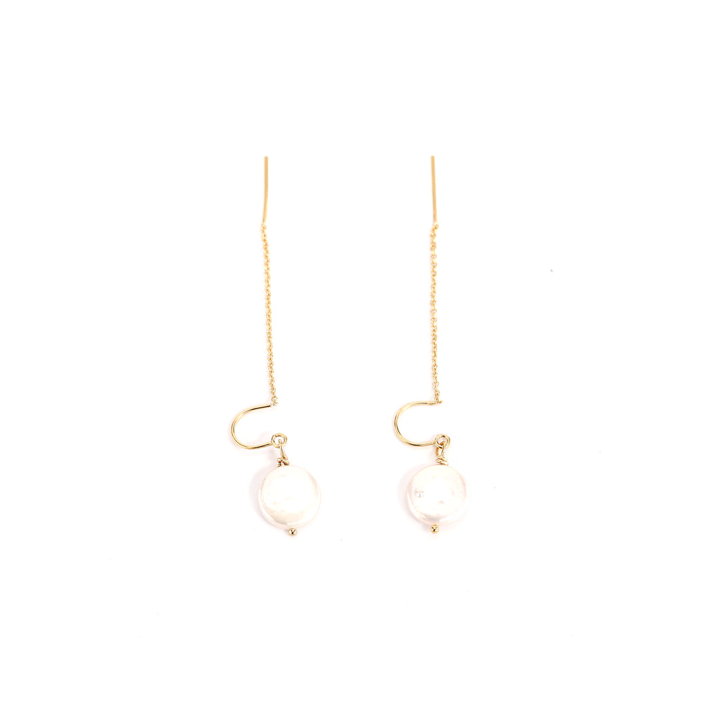 Pearl Threader Earrings
