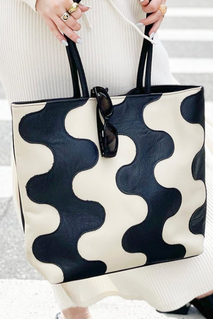 Primecut Patchwork Leather Tote